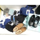 Assortment of Children's clothing and footwear, to include Term shoes, UGG boots, Andy & Evans water