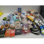 +VAT Large bag of household sundries, Prepared slides, oil lighter, incense, dehumidifier,