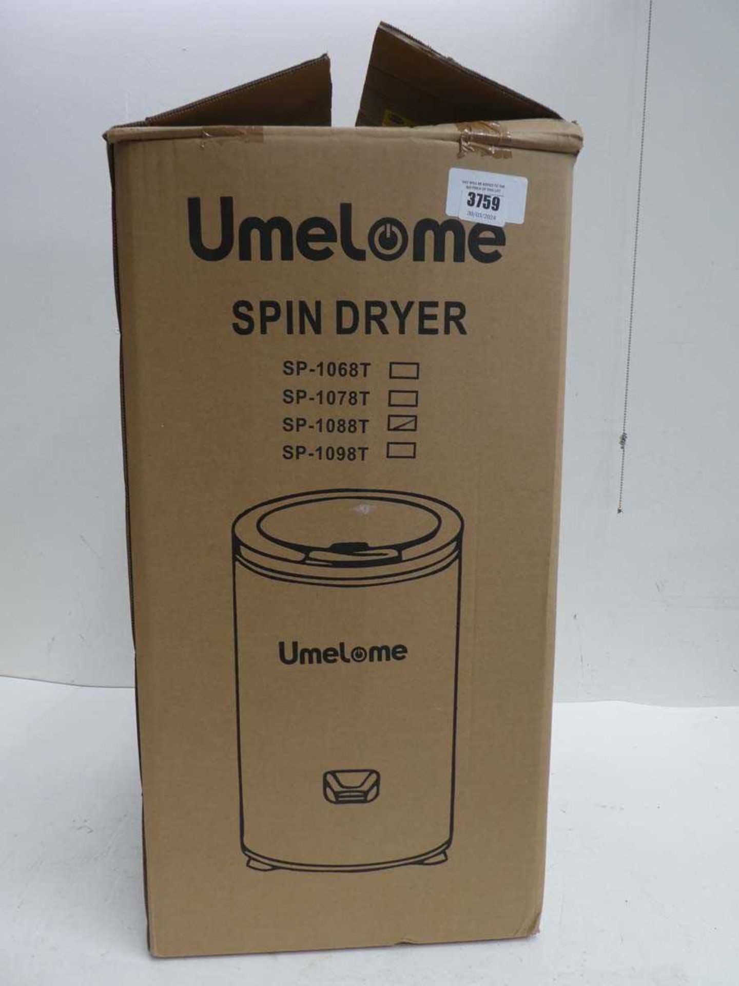 +VAT Umelome spin dryer SP-1088T