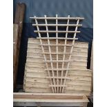 3 x large fan pieces of trellis