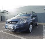 (PK60 YCR) Vauxhall Zafira Exclusiv CDTI auto in blue, first registered 29/12/2010, MPV,