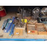 Large qty of assorted router bits and drill bits