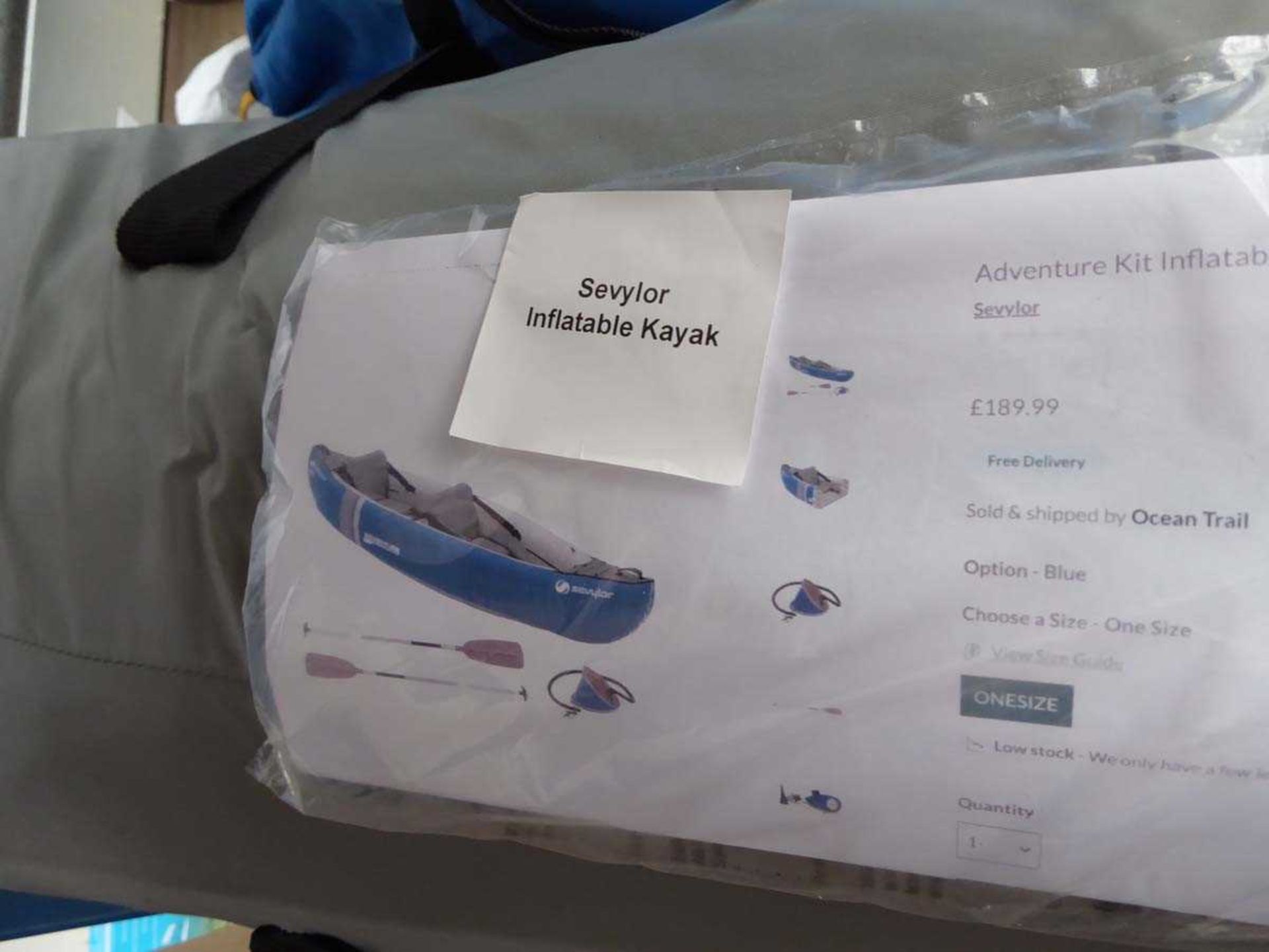 +VAT Inflatable Sevylor kayak - Image 2 of 2