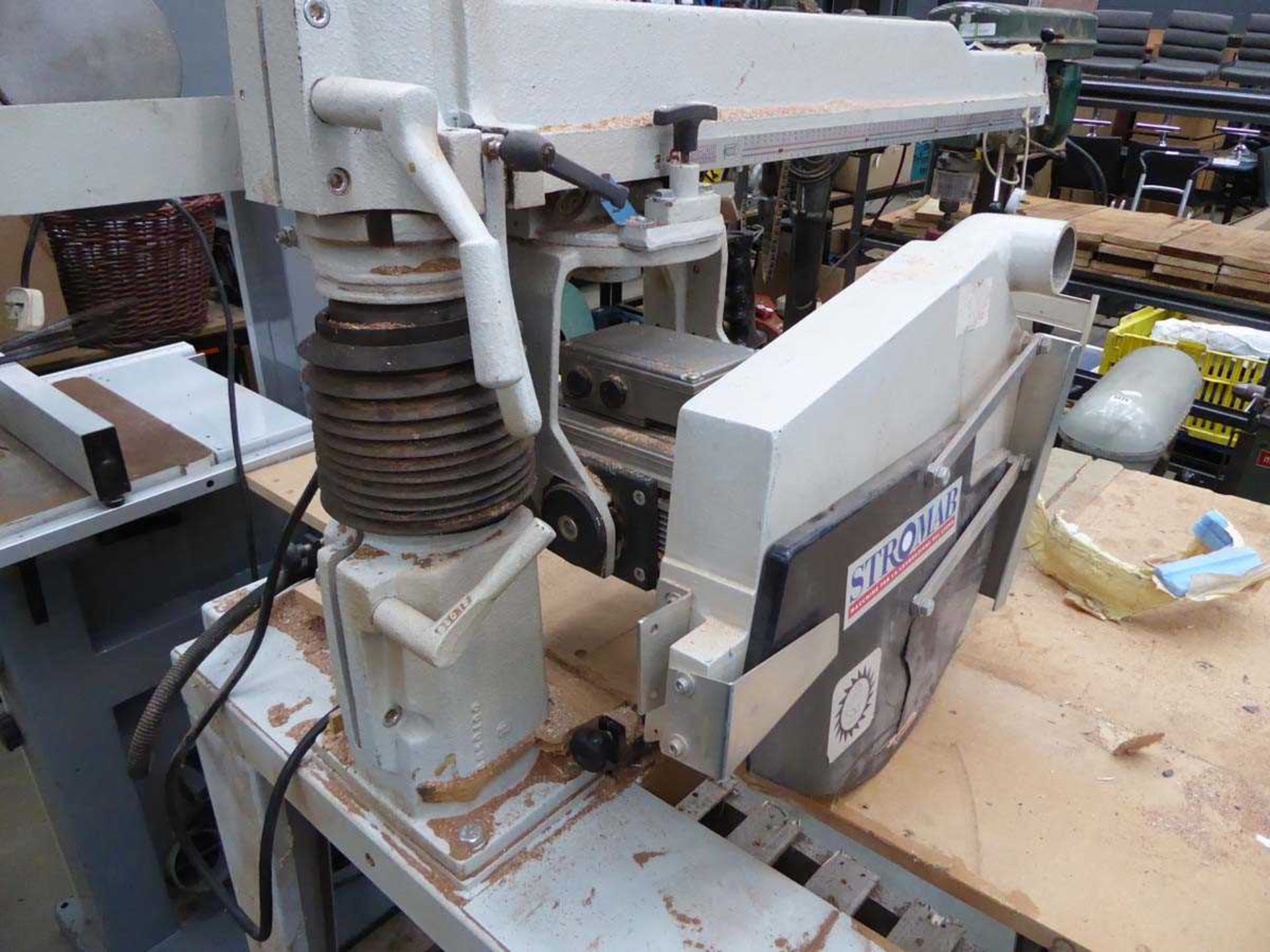 +VAT Stromab RS650 3 phase radial crosscut saw, year 2004 - Image 3 of 3