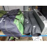 Hi-Gear 6 person tent, plus 2 camp beds and fold-out table