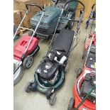 Hayter petrol powered rotary mower with grass box