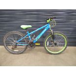 Interzone Apollo blue and green junior mountain bike