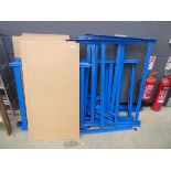 +VAT Blue flatpack metal rack