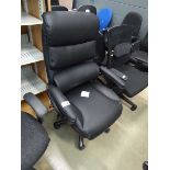 +VAT Black high back executive swivel armchair