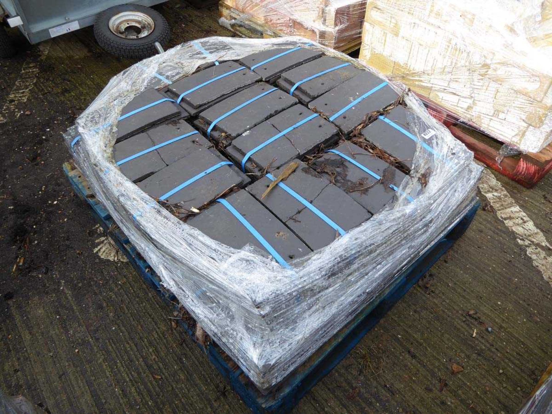 Pallet of roof tiles