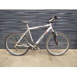 Falcon silver, black and red mountain bike