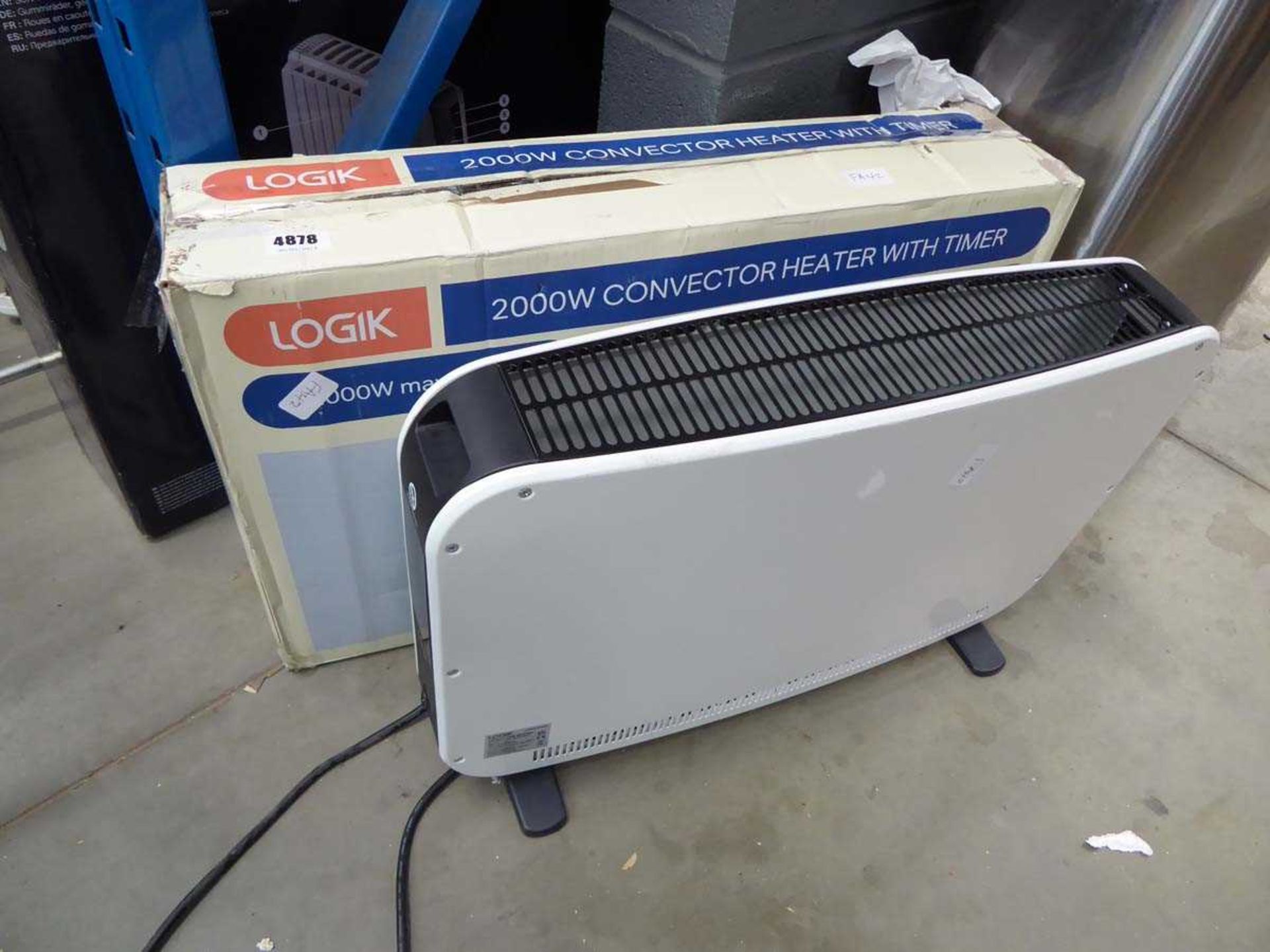 1 boxed and 1 unboxed convector heaters