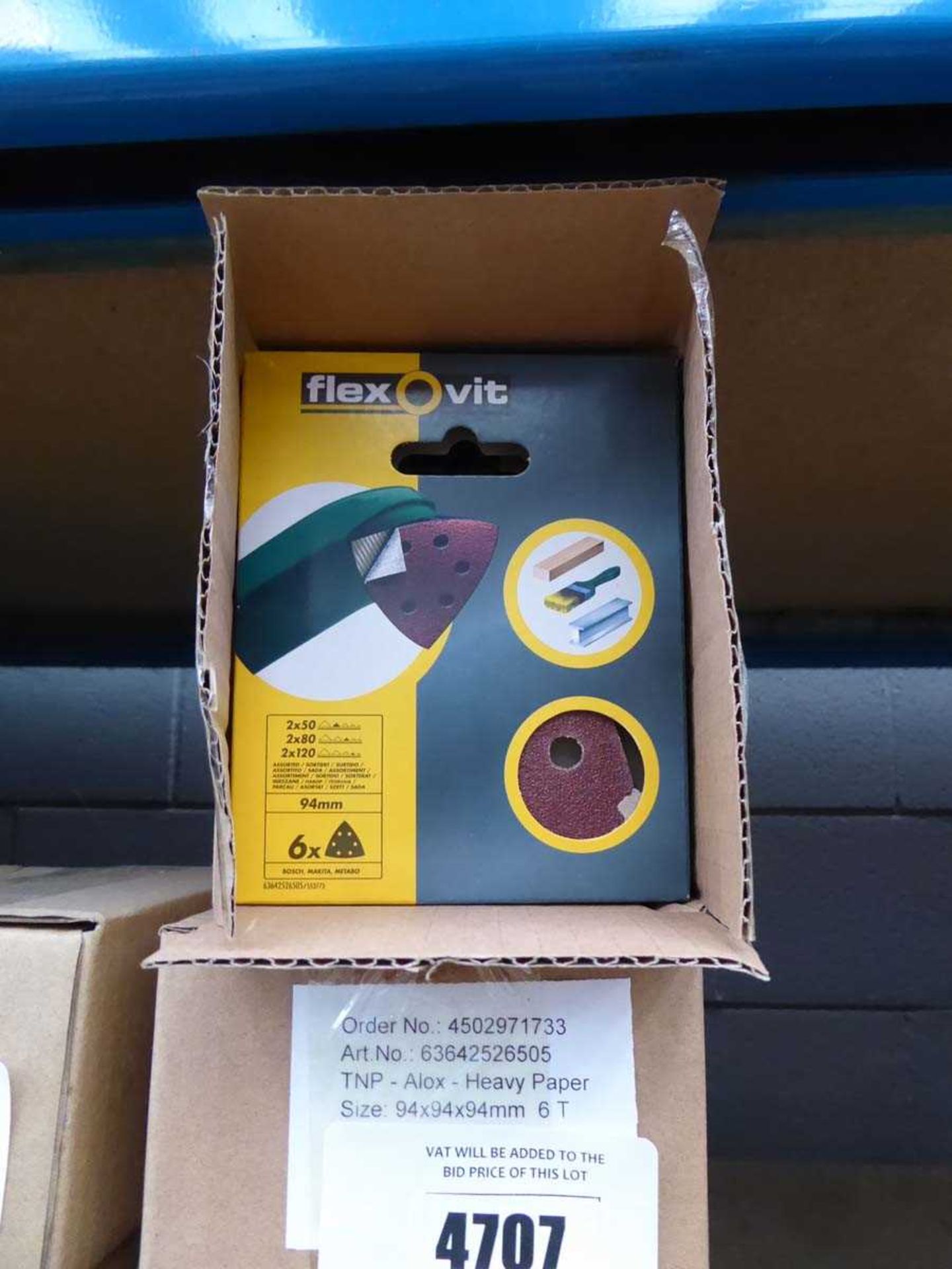+VAT 6 boxes of assorted grit triangle sanding pads - Image 2 of 2