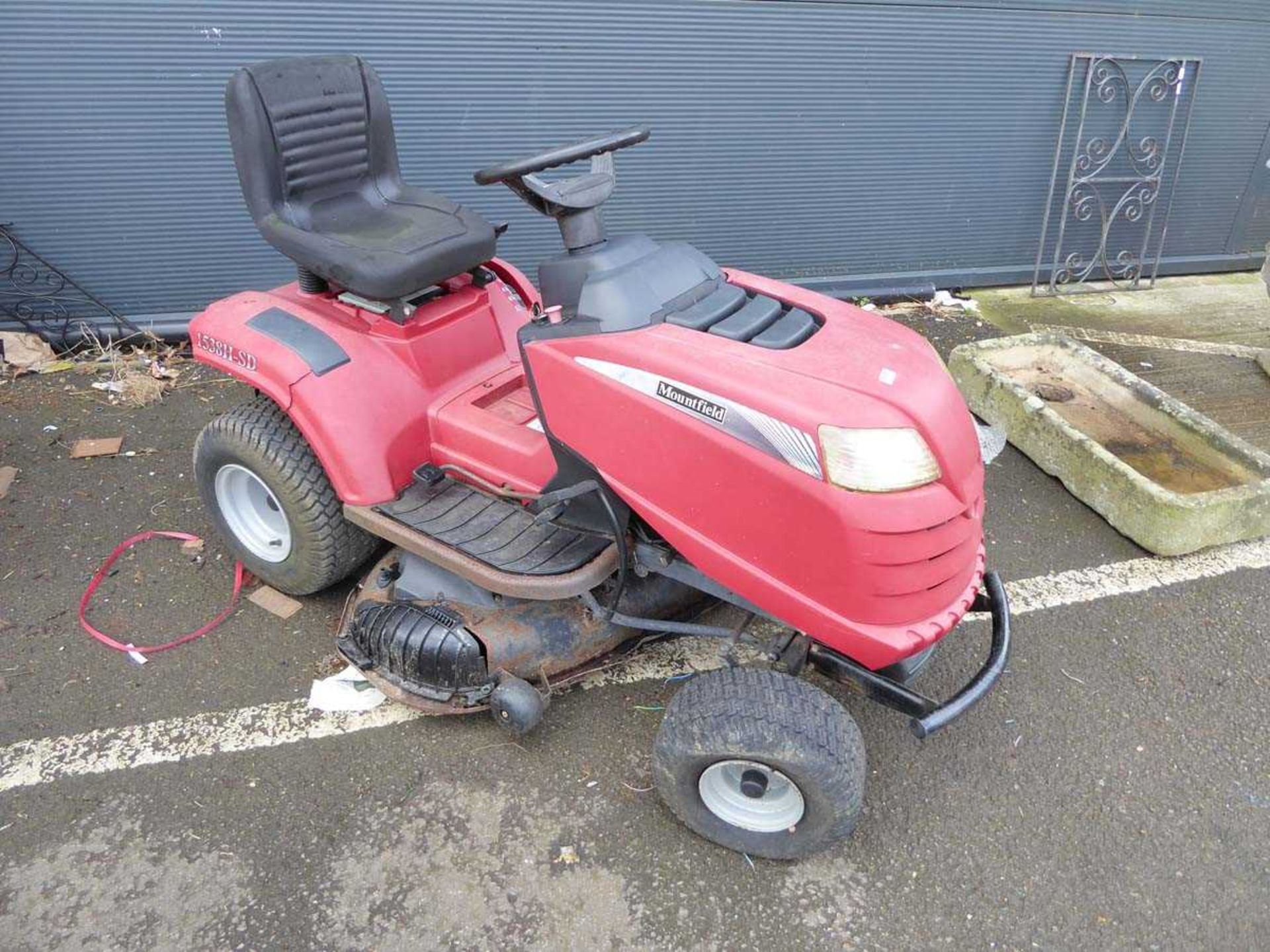 Mountfield petrol powered ride on mower