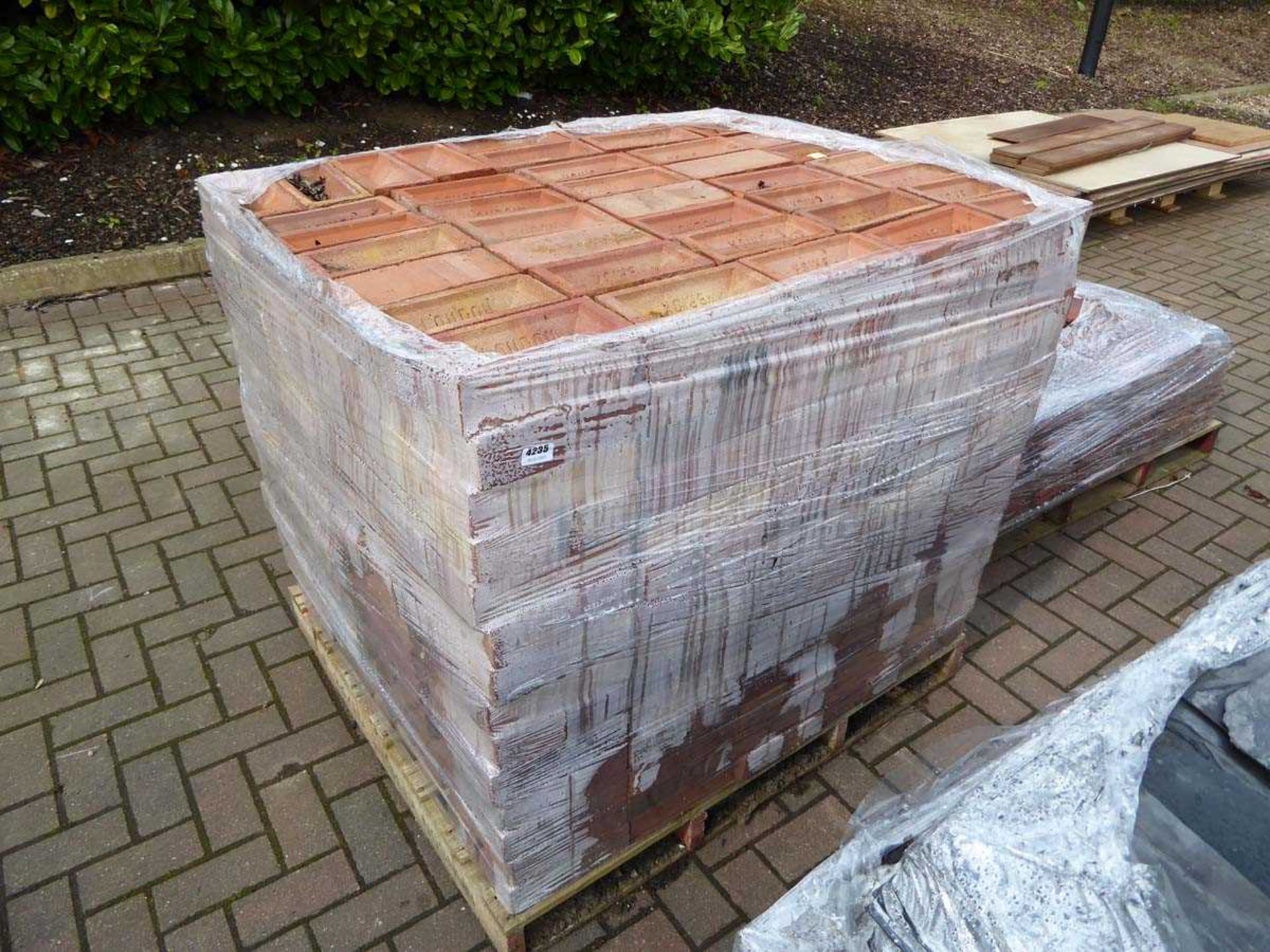Large pallet of red brick