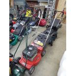 Rover petrol powered rotary mower with grass box