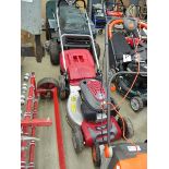 Mountfield petrol powered rotary mower with grass box