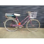 Vintage Raleigh pink lady's bike