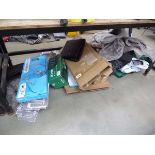 +VAT Large underbay of items to include bed bags, flooring, springs etc