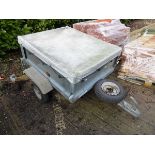 Small single axle galvanised trailer