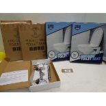 +VAT 2 soft close toilet seats and 2 other toilet seats and Kitchen sink mixer tap