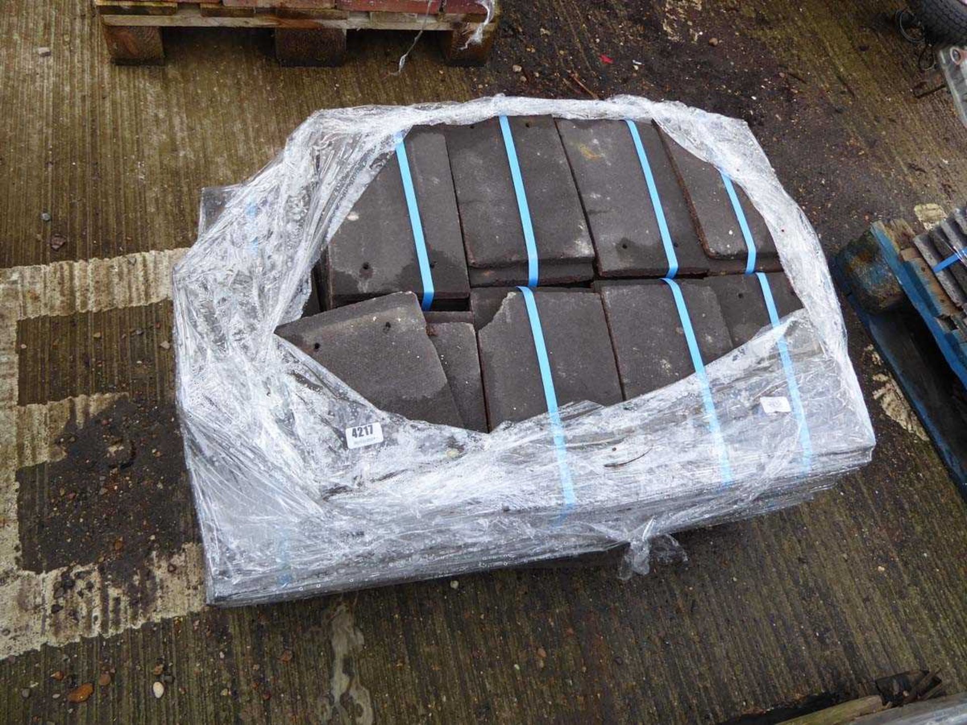 Pallet of roof tiles