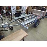 Erde model CH451 galvanised two bike motorcycle trailer, 600kg GW, year 2021