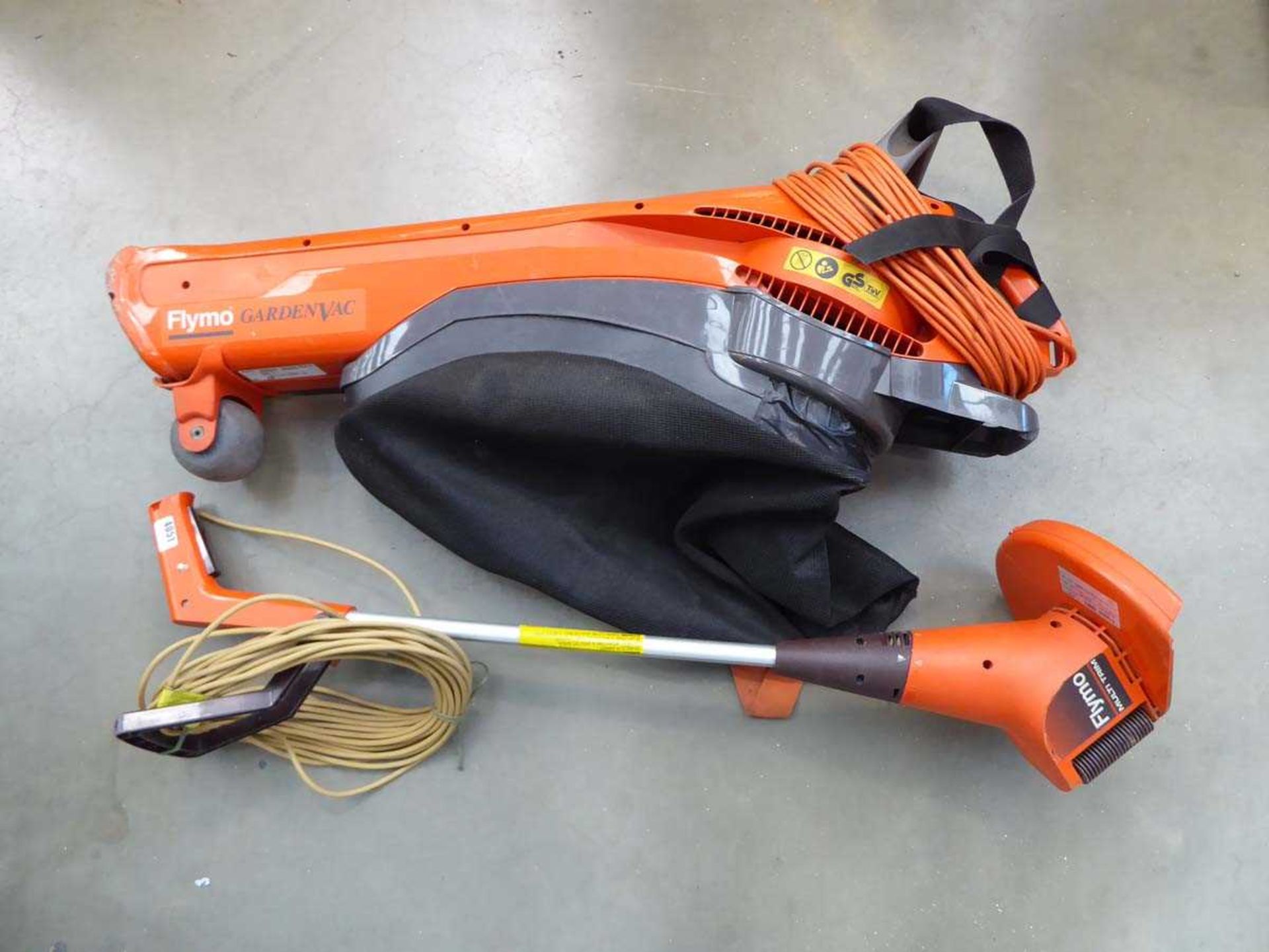 Flymo blow vac and a Flymo strimmer