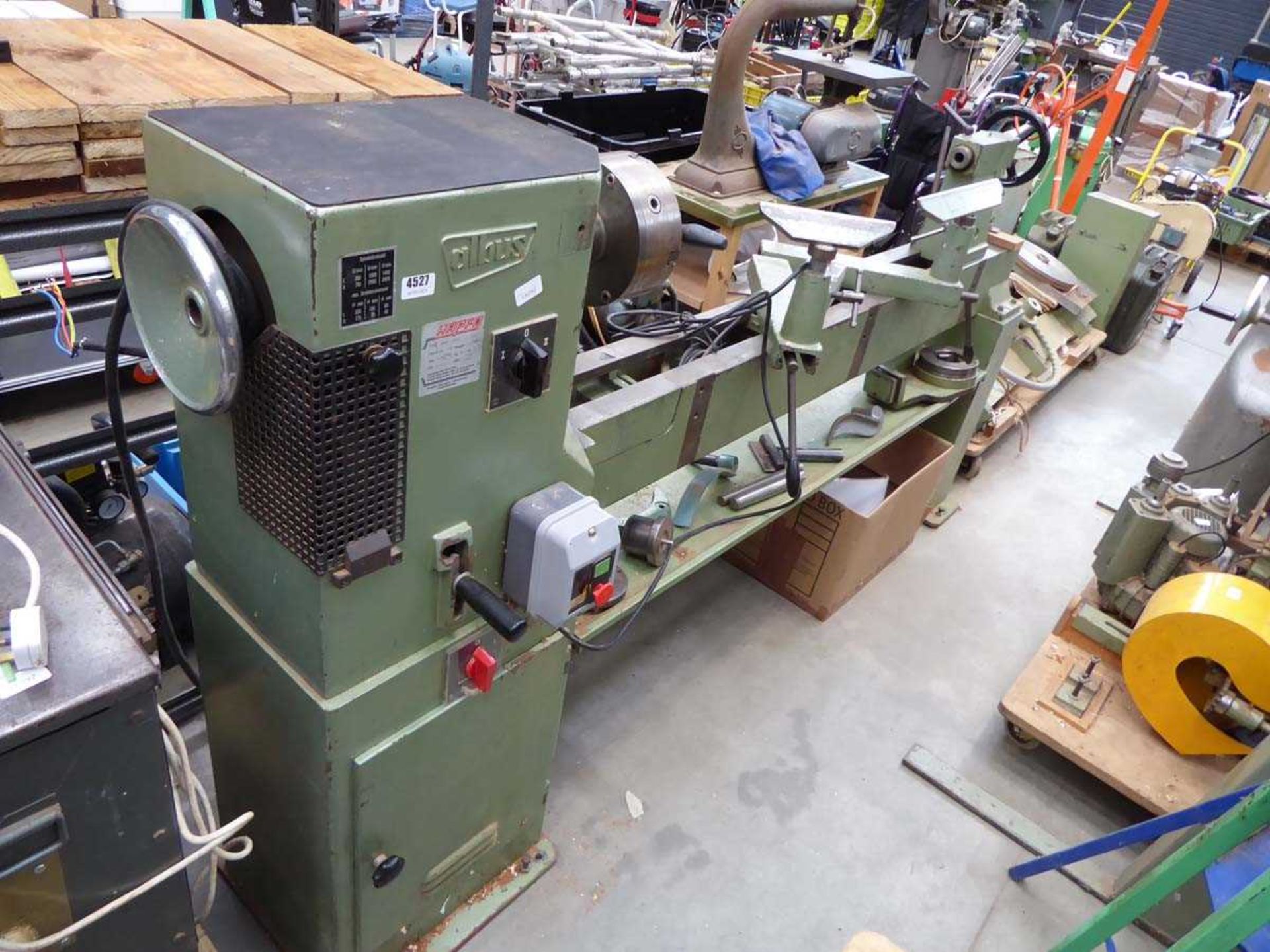 Hapco Albus Type AHDR 130-C woodturning copy lathe with 8ft - 16ft bed and barley twist tooling plus