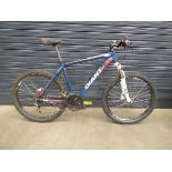 Giant red, white and blue gents mountain bike