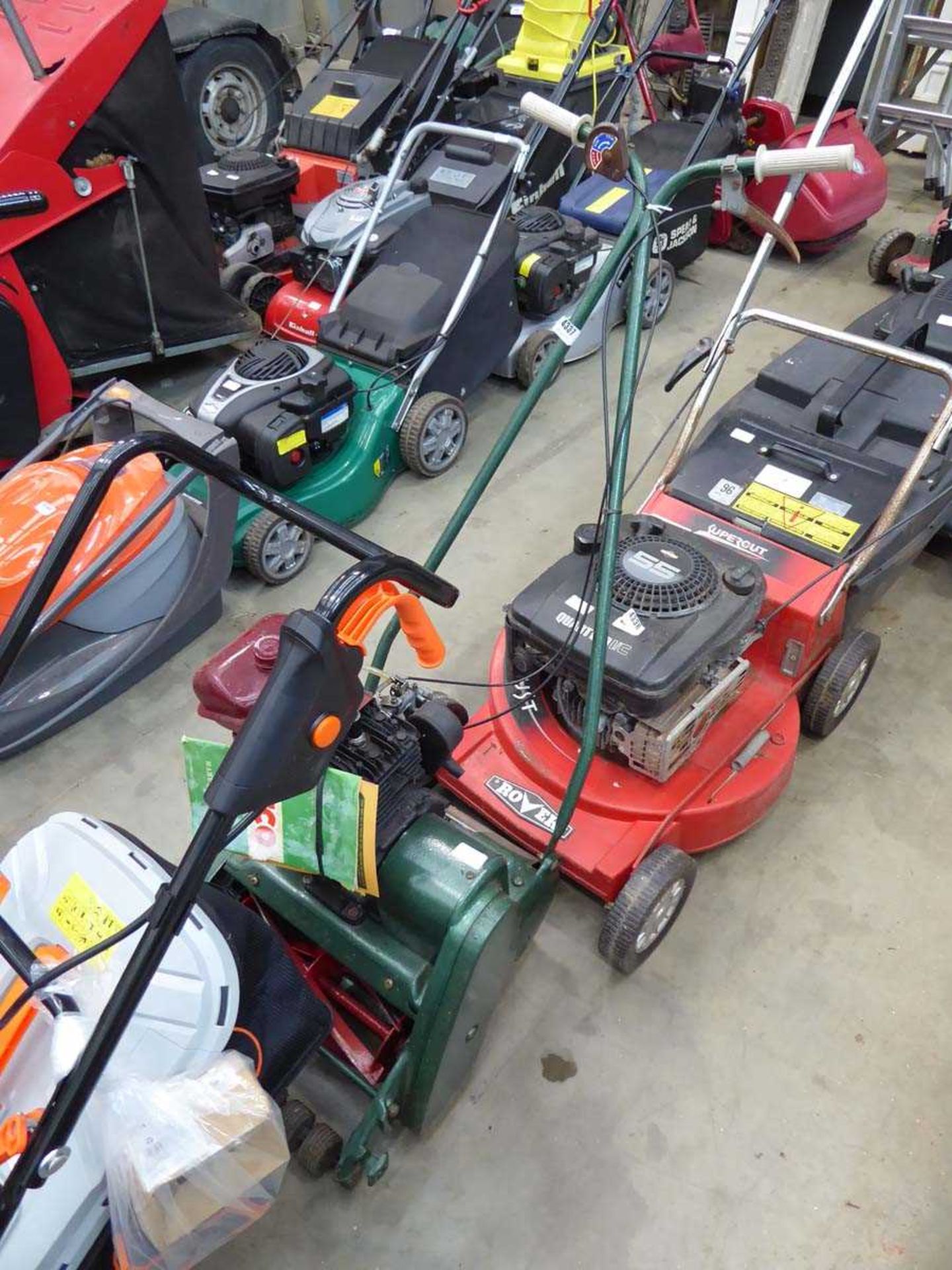 Atco petrol powered cylinder mower (no grass box)