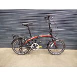 Ammaco black and red fold up bike