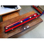 Boxed pool cue