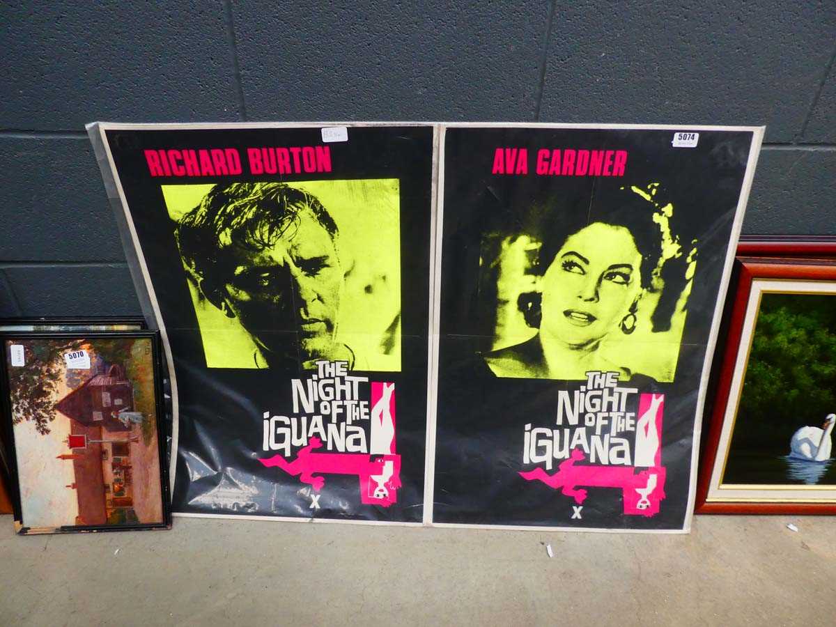 Pair of movie posters - The Night of the Iguana