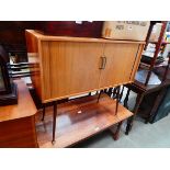 1950s tambour fronted cabinet