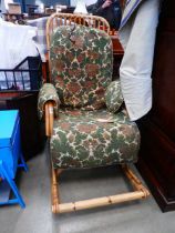Bent cane rocking chair