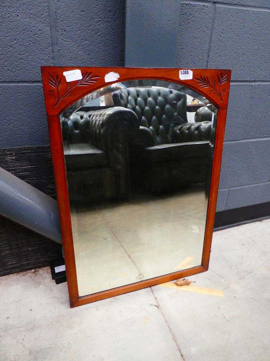 Bevelled Edwardian mirror