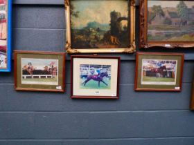 3 x horse racing photographs