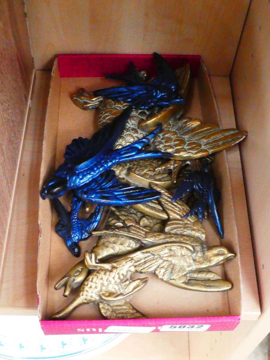 Quantity of brass and other metal swallows