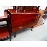 Victorian mahogany drop side table