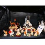 Cage containing border fine art animal figures