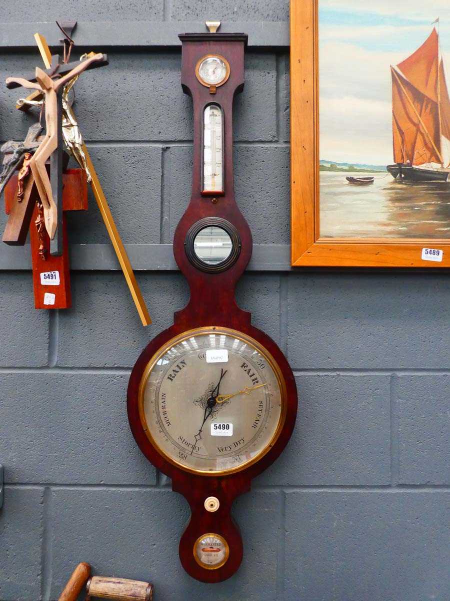 Georgian banjo barometer - Image 2 of 2