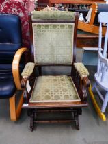Upholstered American rocking chair