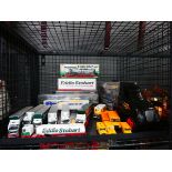 Cage of Eddie Stobart trucks and buses