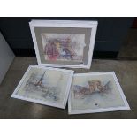 2 x Parisian prints - The Arc de Triomphe and Eiffel Tower