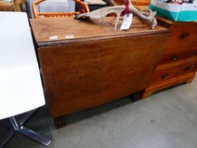 Oak drop side table