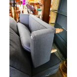 Small grey fabric sofa