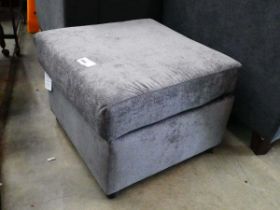 +VAT Grey fabric footstool