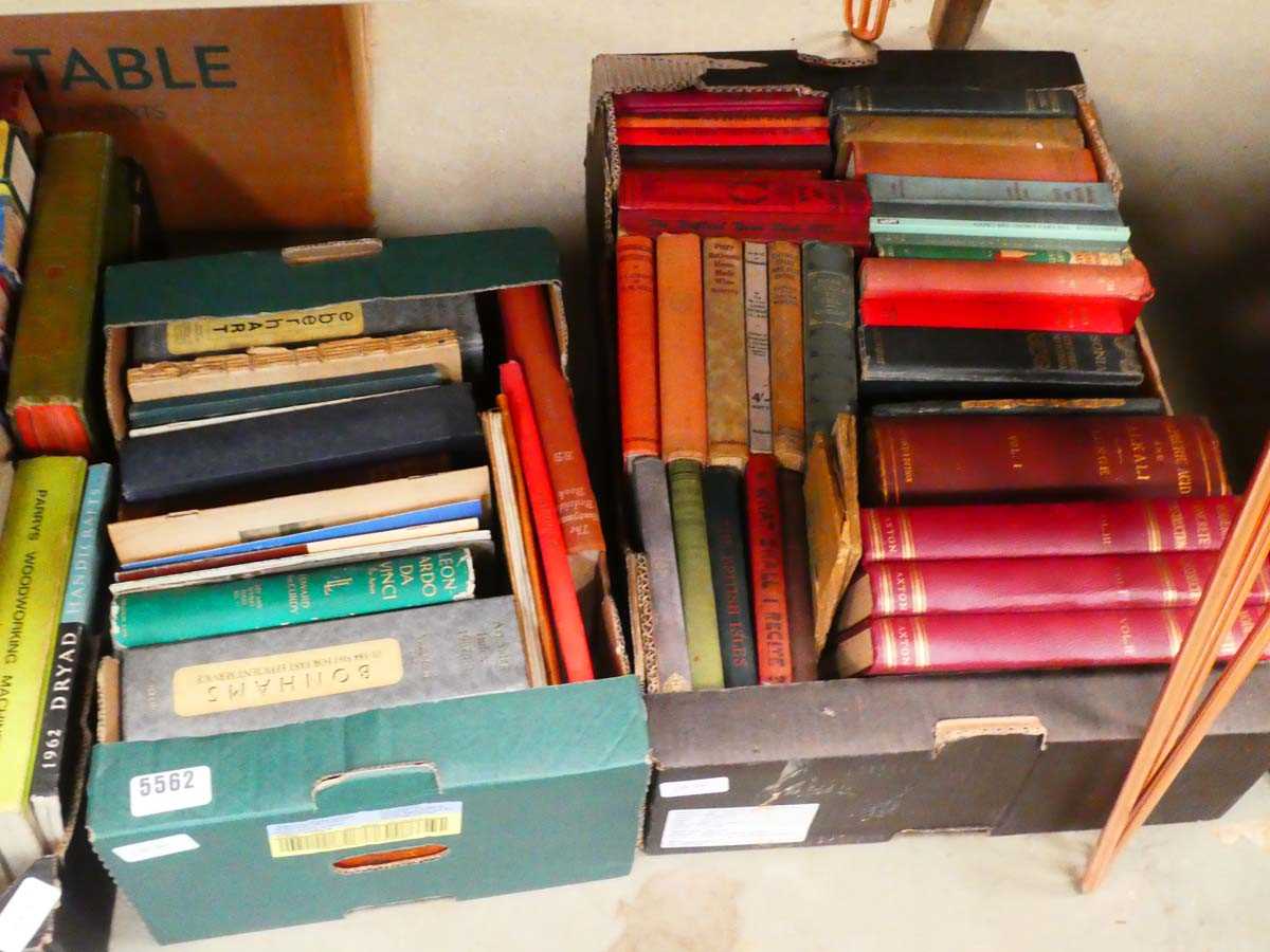 4 boxes containing art and antique reference books plus books on wood turning and novels - Image 2 of 3