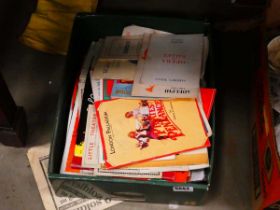 Box containing theatre programmes